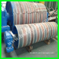 Belt conveyor bend drum pulley